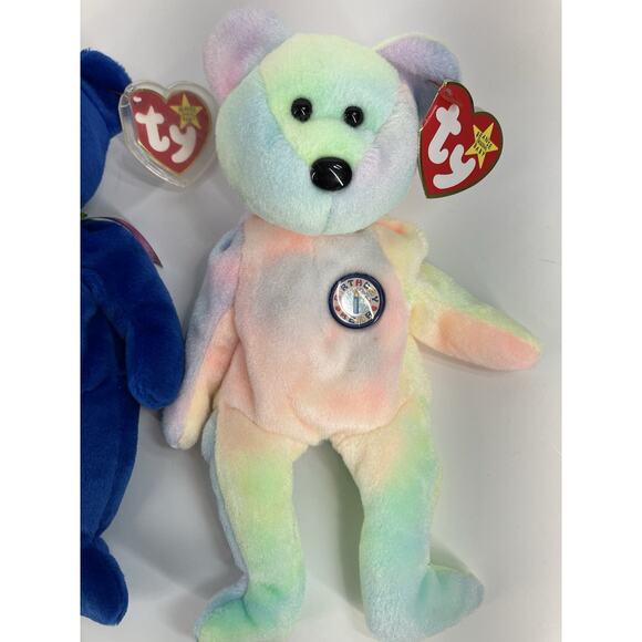 Ty Beanie Babies Bear Bundle (3pcs) Kicks, Clubby And B.B. Bear - Picture 4 of 16